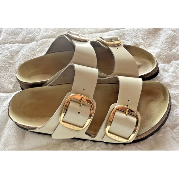 Birkenstock Women's Sandals with Gold Buckles - Picture 5 of 10